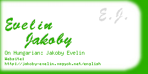 evelin jakoby business card
